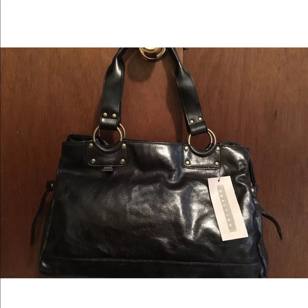 New - Kenneth Cole Black Leather Purse
